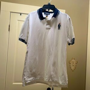 Polo pique cotton shirt - boys size 18-20 - EUC